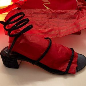 Rene Caovilla Ankle-Wrap Sandal 9 (39.5) Size